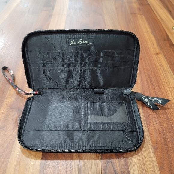 Vera Bradley Retired Patter Houndstooth Brown Wristlet Wallet - Picture 6 of 10